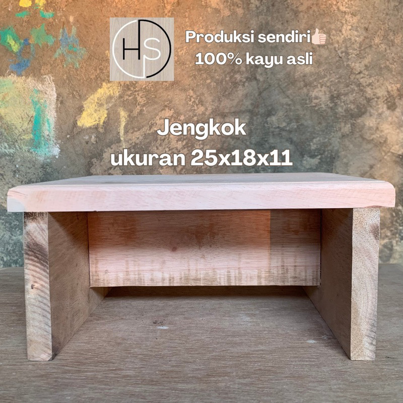 jengkok kayu dingklik jongkok