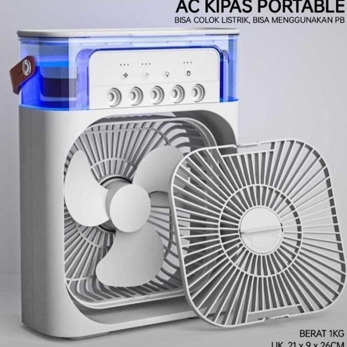 

Air Cooler Fan AC Mini Kipas Penyejuk Air Conditioner Humidifier HC