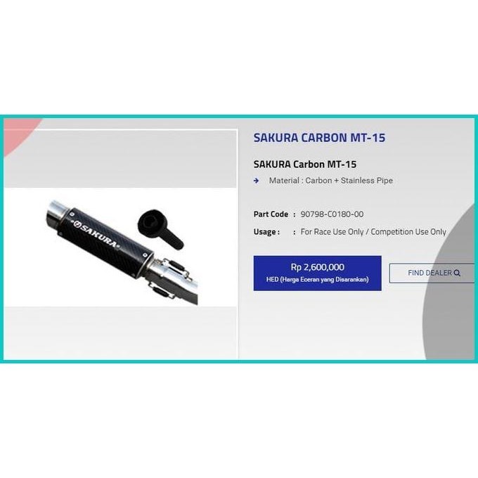 Original Sakura Carbon MT 15 / R155 8JVLZ4 perkakas