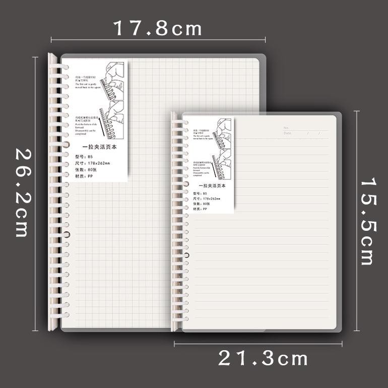 

gq-68 Notebook Buku Binder A5 & B5 Note Spiral Ring Model ( Garis, Polos, Dotted , & Grid ) - 80 lembar Terlaris