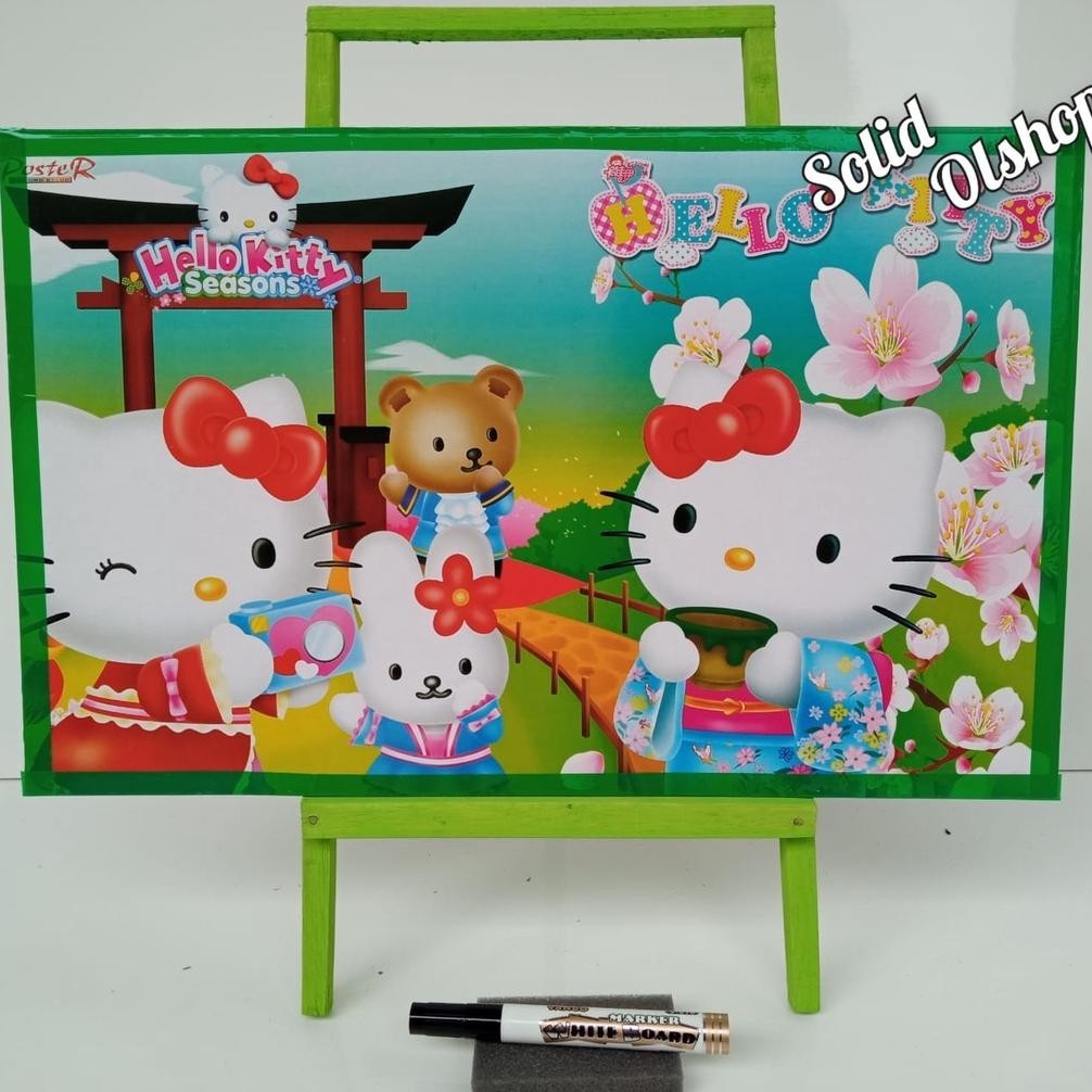 

Ow42 Papan Tulis White Board Anak Dengan Penyaangga Ukuran 30X50 Gratis Spidol Dan Penghapus Mumer