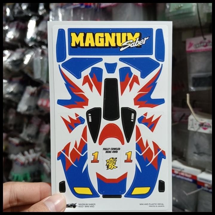 HOT DEAL DECAL MINI 4WD MAGNUM SABER / STICKER TAMIYA MAGNUM SABER 