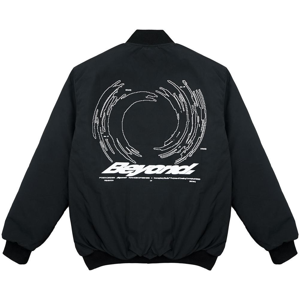 Jaket Pria Keren Bomber Jacket Beyond Black