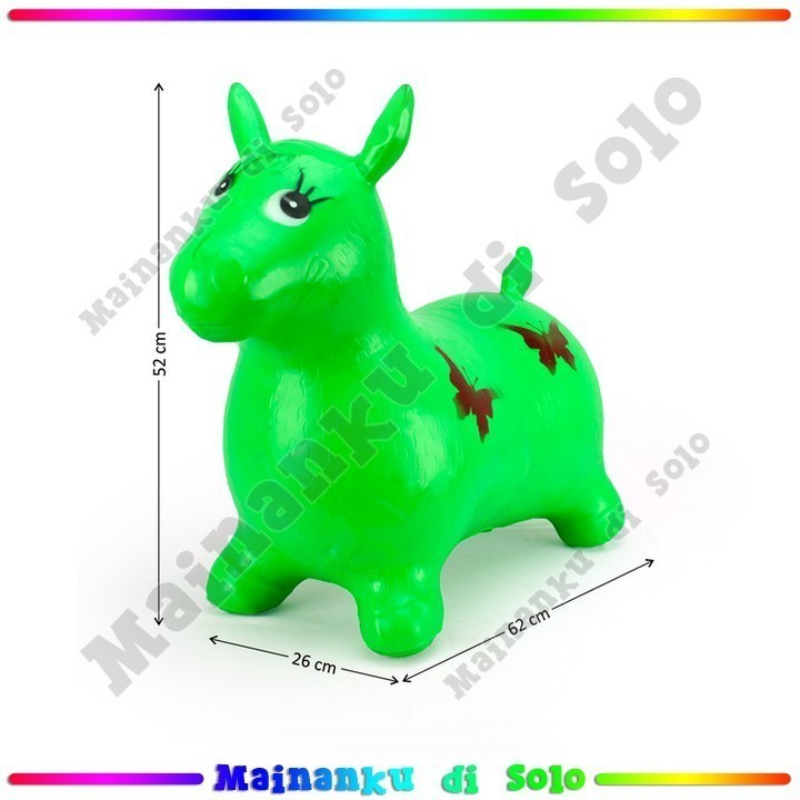 [Mainanku] Jumping Binatang Karet Tanpa Musik Noo Retur Rusa,Kuda,Sapi Mainan Anak