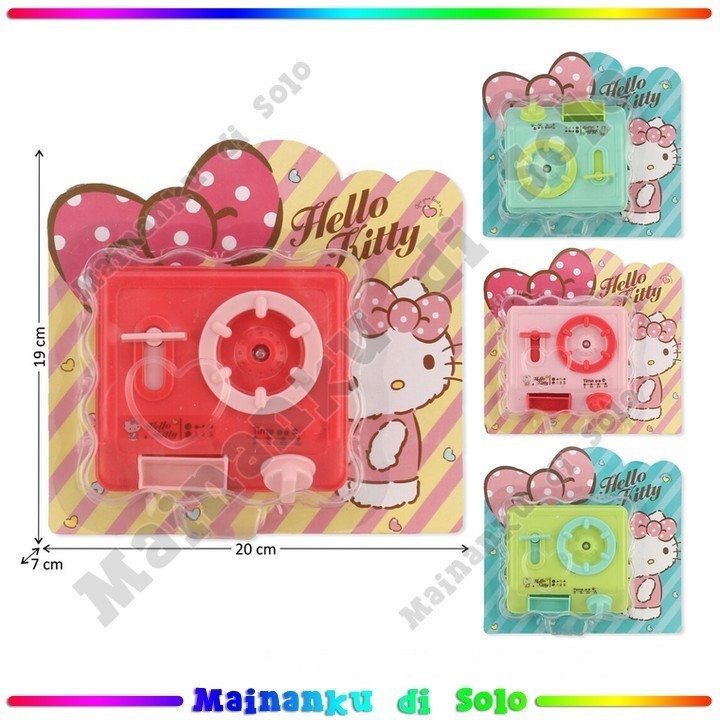 [Mainanku] Mainan Anak Perabot Kompor Gambar Hello Kitty Baterai Operation Lampu Suara Hello Kitty 4