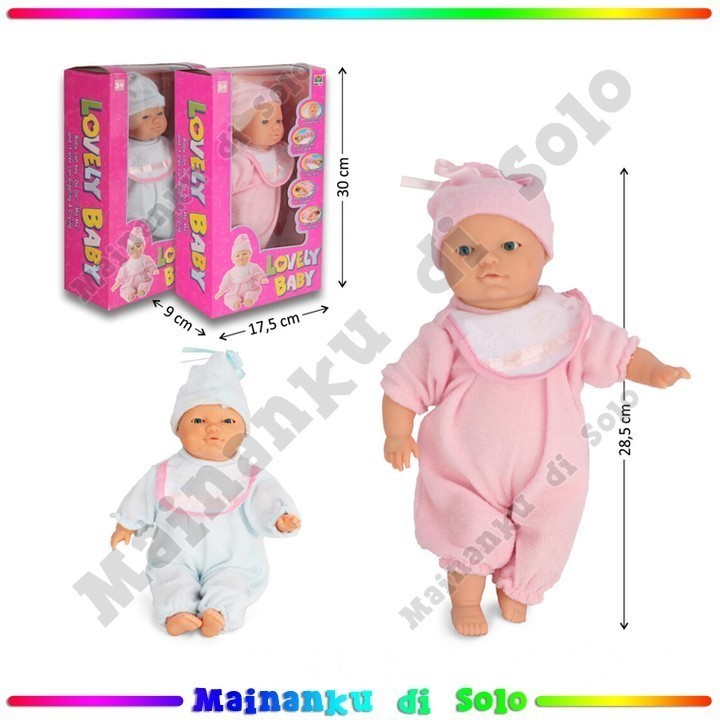 [Mainanku] Mainanku Boneka Bayi Cowok Baterai Operation Lovely Baby Mainan Anak Perempuan