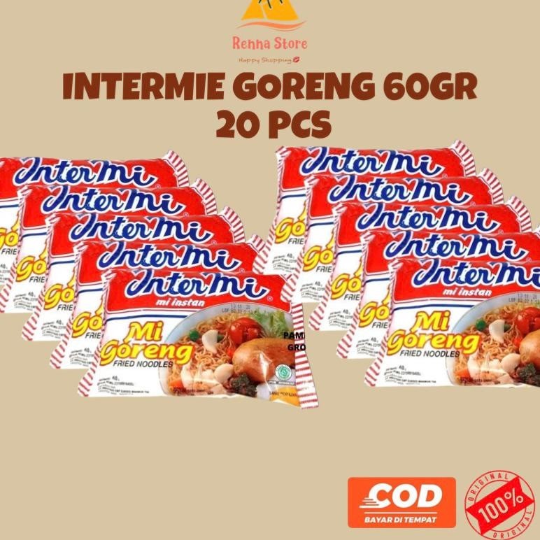 

fgs-3 [20pcs] INTERMIE Mi Goreng / Goreng Pedas 60gr Berkualitas