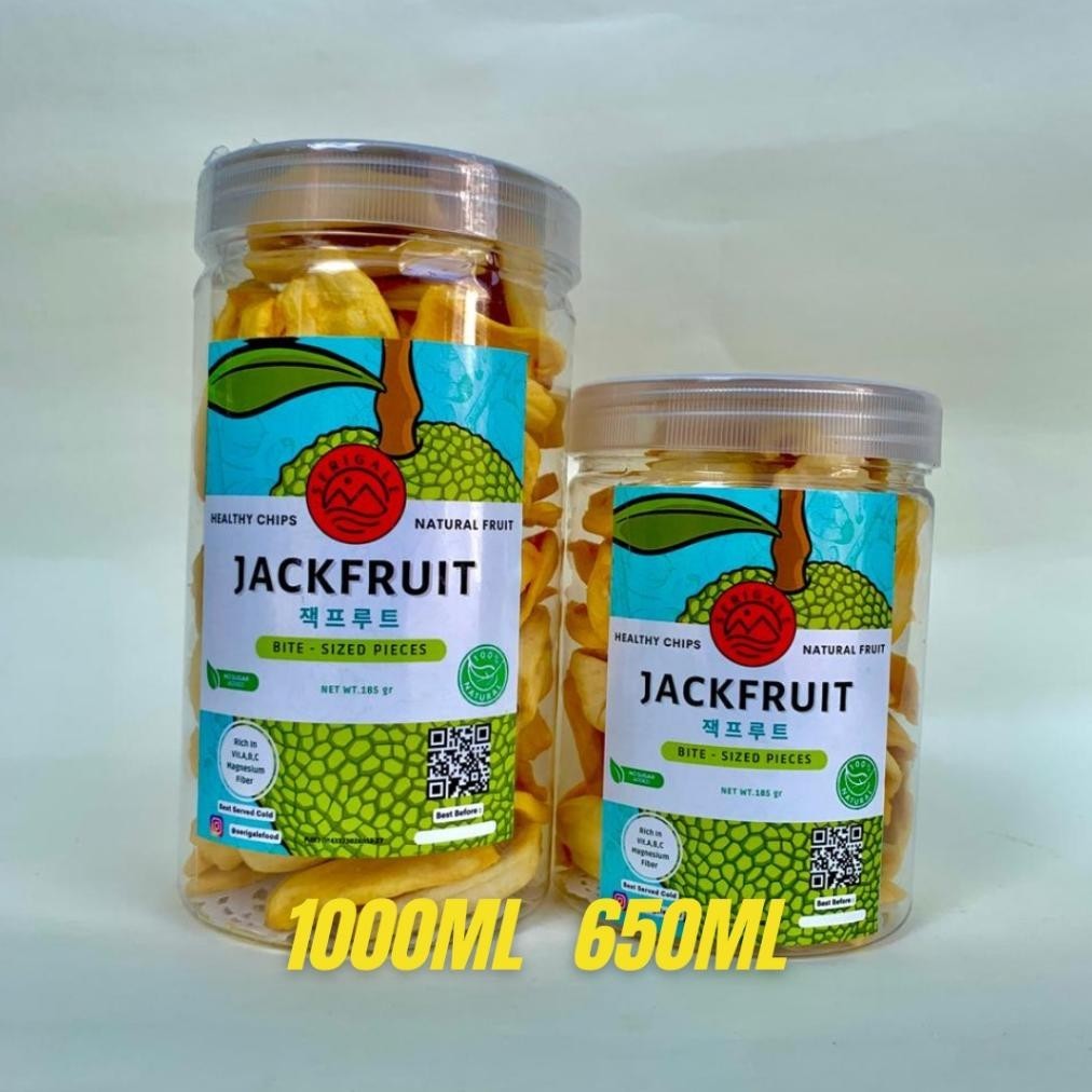 

Ox04 Serigale Keripik Buah Nangka I Kemasan Toples 1000 ML I Premium Jackfruit Chips I Keripik Buah Mix I Camilan Diet Sehat Natural Terlaris