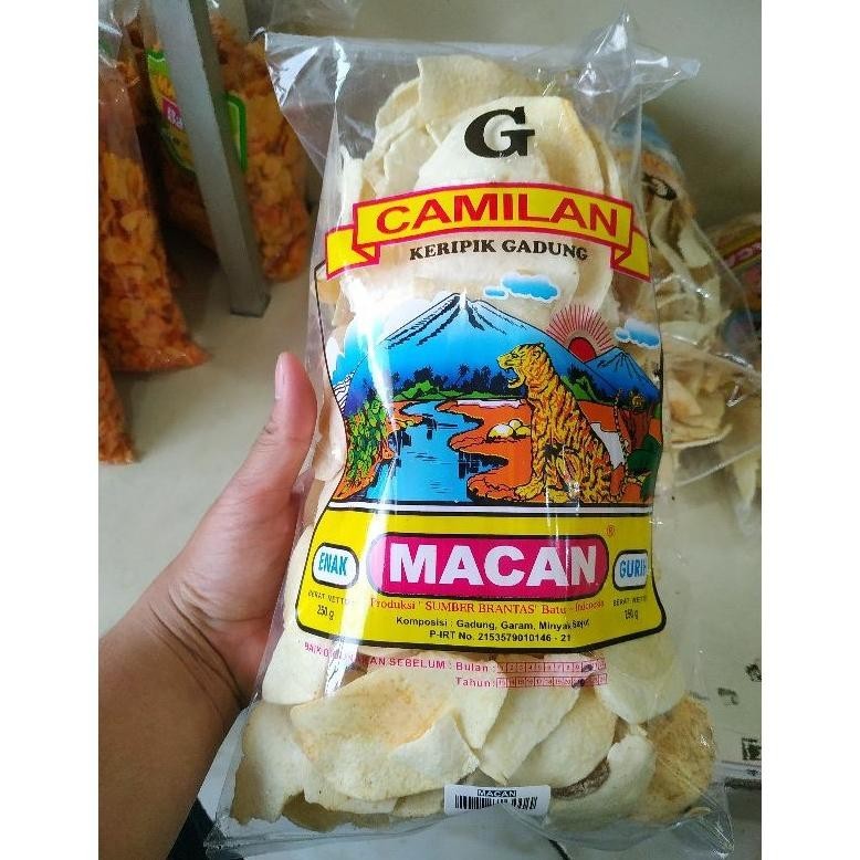 

dgf-4 Keripik Kerupuk Gadung Cap Macan 250 Gram by Jeng Linda Viral