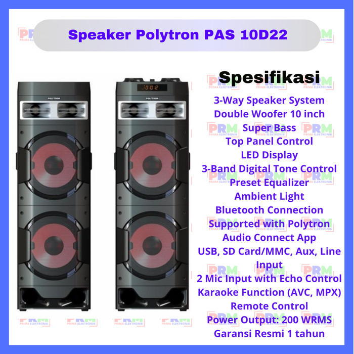 Speaker Polytron PAS 10D22