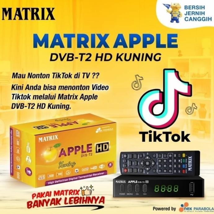 Stb Digital Matrix Apple Dvb-T2 Hd Kuning