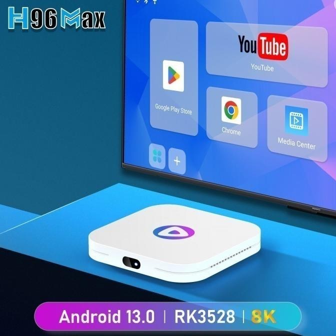 H96Max M1 Android 13 Ram 4Gb/64Gb Android Tv Box Rk3528 Bluetooth Wifi