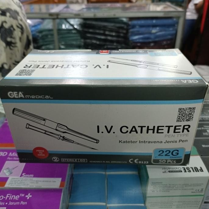 Iv Catheter 22 G Gea Jarum Infus 22 G Gea Abocath 22 G Gea