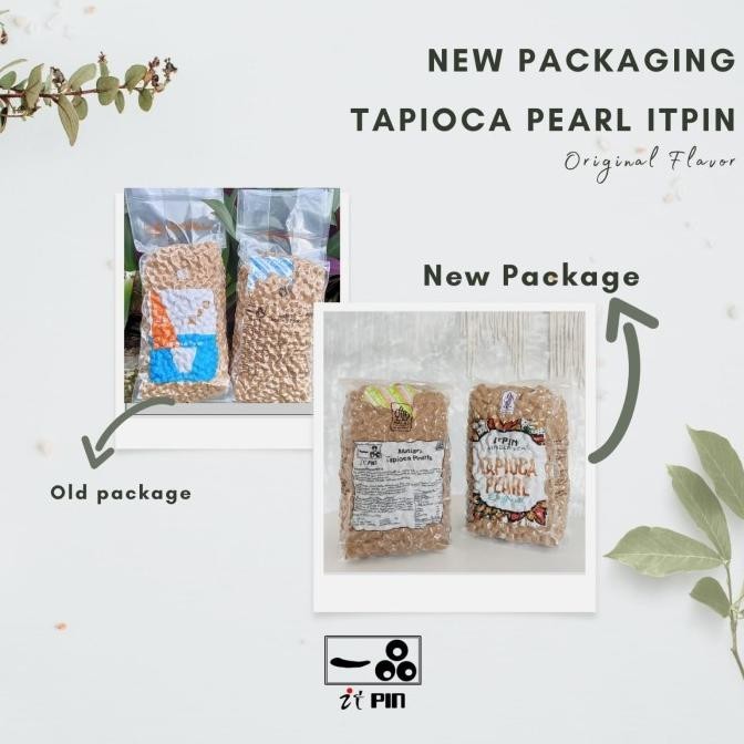 

Boba Pearl/Tapioca Pearls 1Kg-Bubble Itpin 1Dus 12Kg Khusus Gojek/Grab