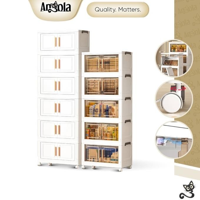 Angola Lemari Pakaian Plastik G19-G23 Lemari Susun Plastik / Lemari Rak Baju Plastik