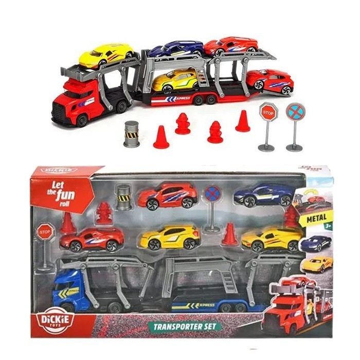 Fhare Dickie Toys Dickie Transporter Set Diecast Vehicle Truck