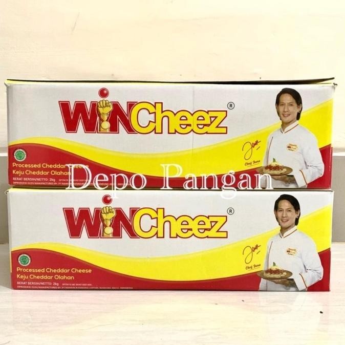 

KEJU WINCHEEZ 2KG CHEDDAR CHEESE BLOCK | KEJU MINCHEEZ CHEDDAR OLAHAN