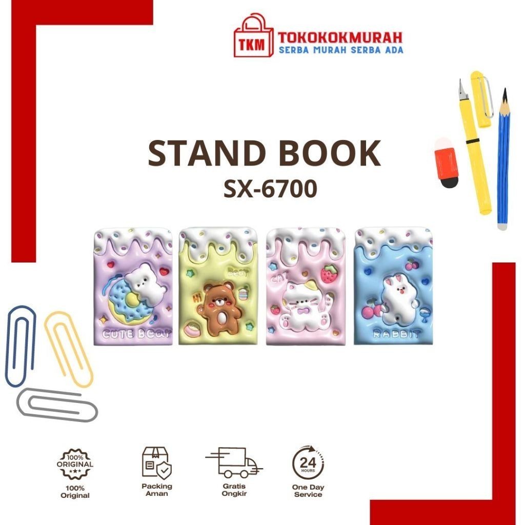 

V-TEC STAND BOOK FANCY SX PEMBATAS BUKU BOOK STAND