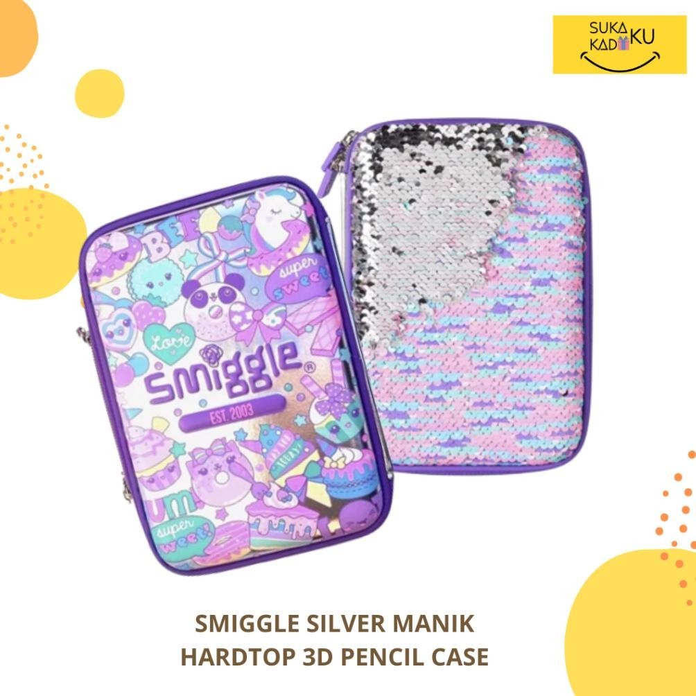 

Dfg-88 Smiggle Hardtop Pencil Case 3D Seuquin Flutter Frozen Unicorn Star Wars Marvel Ariel Kotak Pensil Best Seller