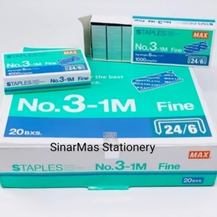 

Isi Staples No 3 1M Max - Staples Max No 3 1M