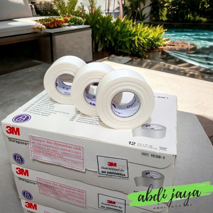 

Durapore Medical Tape 1538 Uk 1Inch X 10Yard 1Roll Durapore 3M