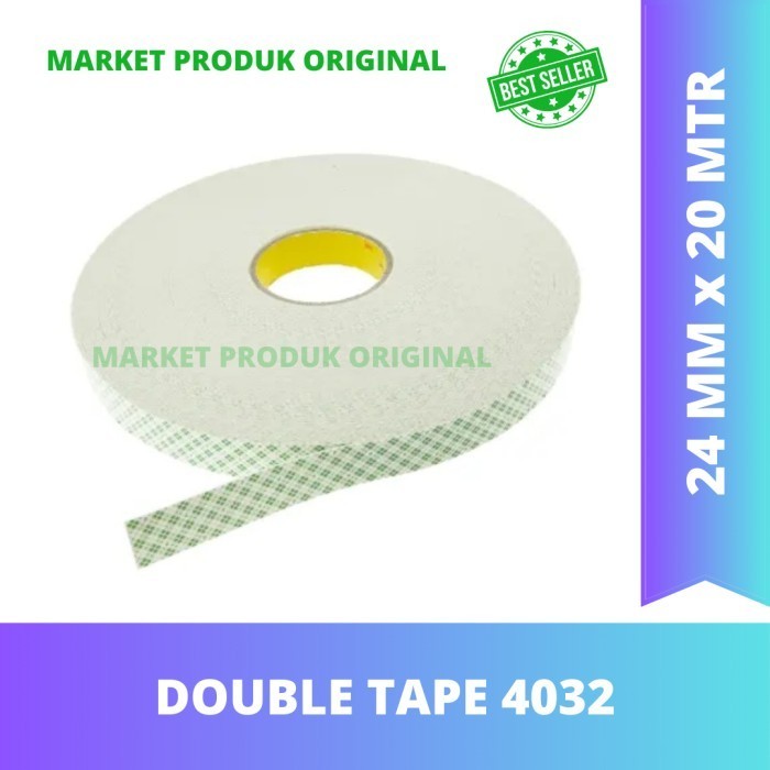 

3M Double Tape 4032 Mounting Double Tape Kaca Kayu Dan Dinding Ori