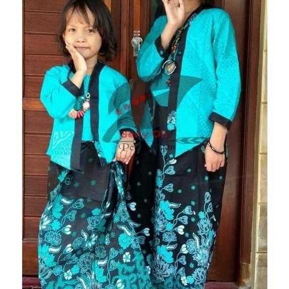 Grosir Cuci Gudang Setelan Kebaya Anak Perempuan Lengan Panjang Umur 1-7 Tahun-Kutu Baru Anak Lengan