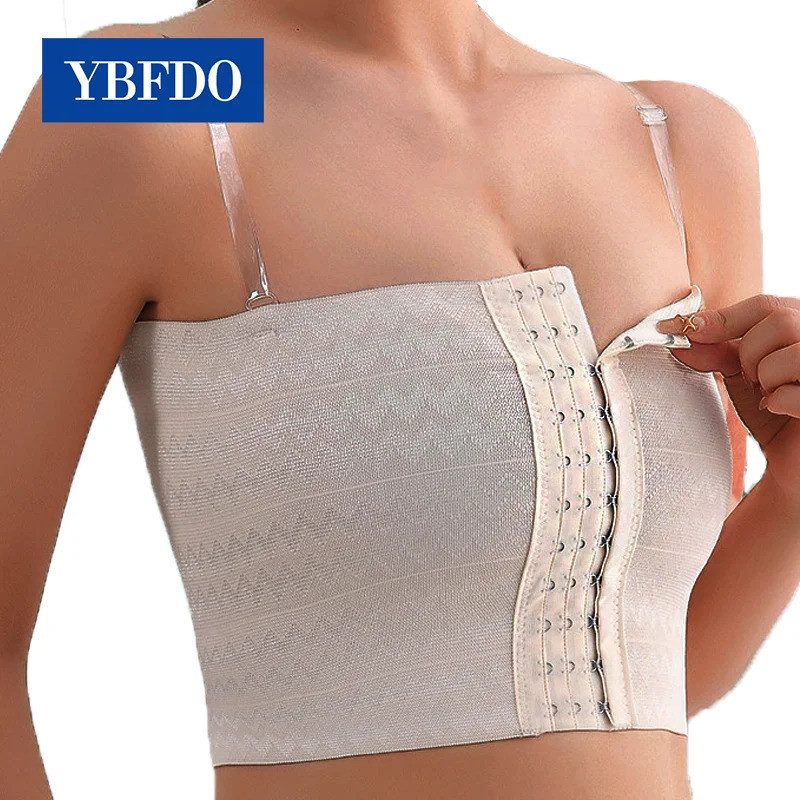 YBFDO Women Trans Tape Breast Tomboy Chest Binder Hook Ftm Trans Packer Lesbian Bra Transgender Bind