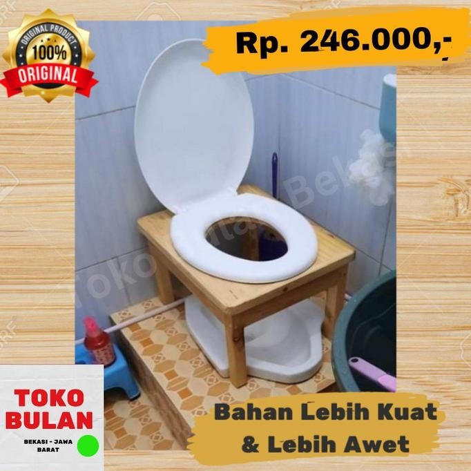WC TOILET DUDUK KAYU CLOSET WC DUDUK KAYU PORTABLE
