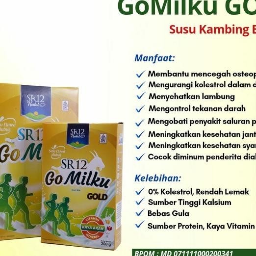 

Golku Gold Sr12 Susu Kambing Etawa Bebas Gula Tinggi Kalsium