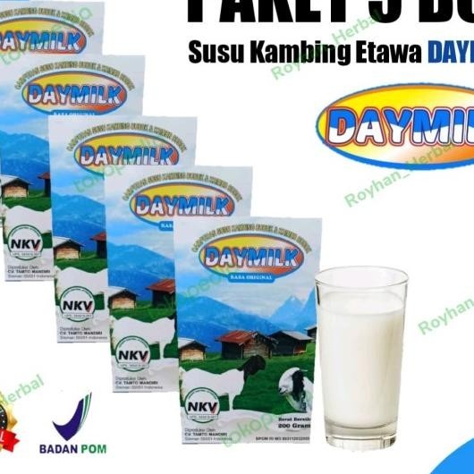 

[Paket 5 Box] Susu Kambing Etawa Daylk 200Gr Susu Daylk