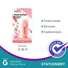 

Gramedia-Estudee Push&Pull Eraser Refill Es-H258R Pink