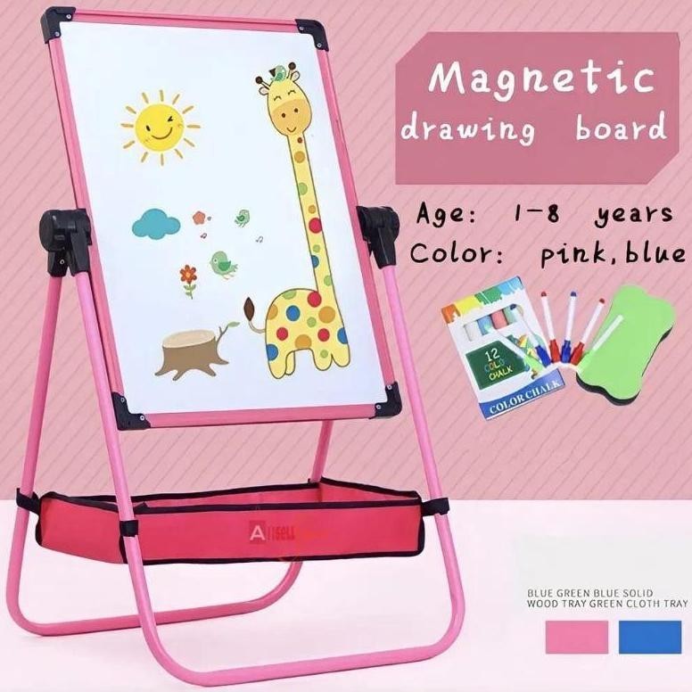 

Nld-1419 Mainan Edukasi Papan Tulis Anak Magnetic Multifungsi Dan Keranjang / Drawing Board Anak 2 Sisi Black White Board / Papan Tulis Anak / Papan Tulis Anak Magnet / Papan Tulis Tinggi / Papan Tulis Anak Lucu / Papan Tulis Belajar Diskon Gede