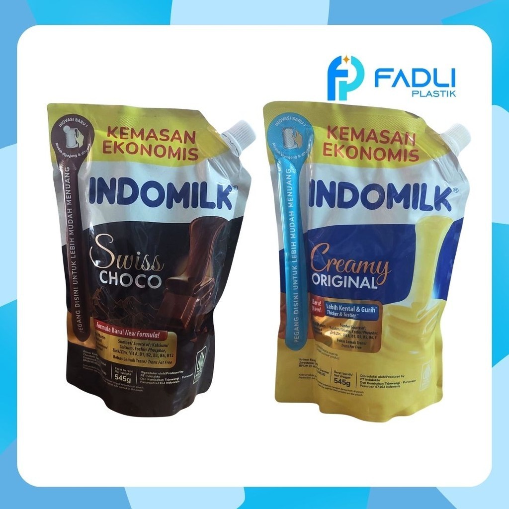 

Indomilk Susu Kental Manis Pouch 545 gram Putih dan Swiss Choco