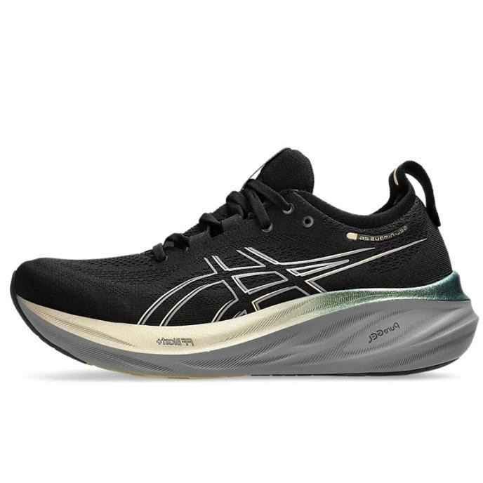 Sepatu Lari Asics Gel-Nimbus 26 Platinum Black Original L21T
