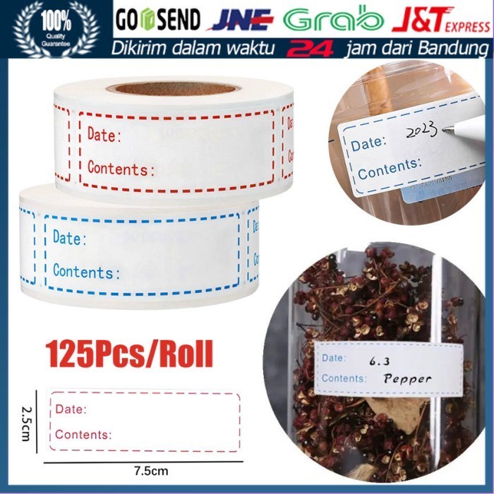 

Kualitas terbaik] 625Pcs Stiker Tanggal Produksi Dan Exp Produk Stiker Label Penamaan
