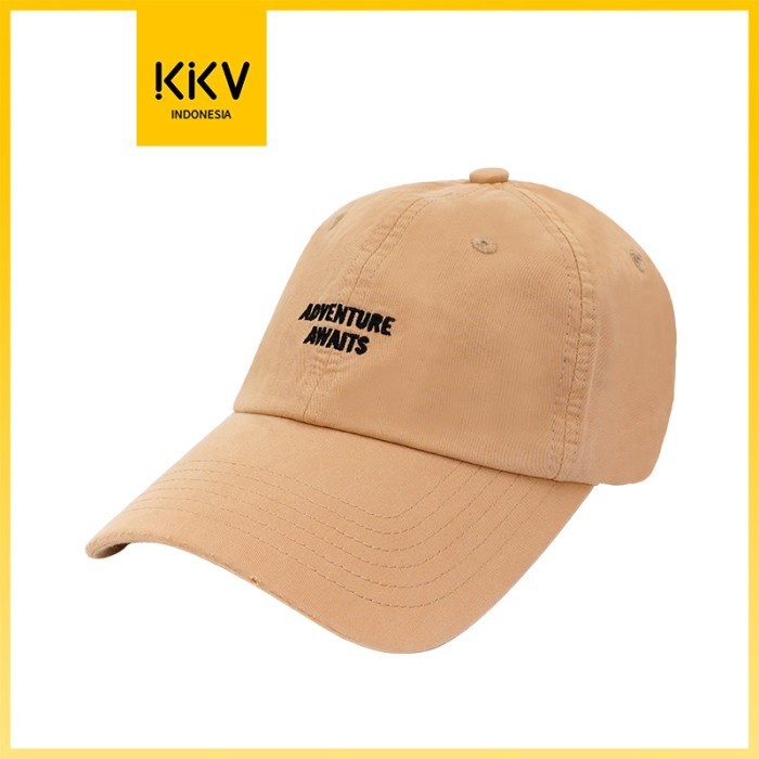 Kkv Dylee&Lylee Topi Baseball Hat Cap Pria Wanita Bordir Khaki Hitam