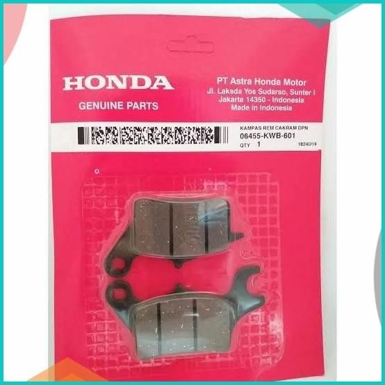Kampas rem cakram depan dispad disc Revo Absolute Asli Honda AHM 8JVLZ