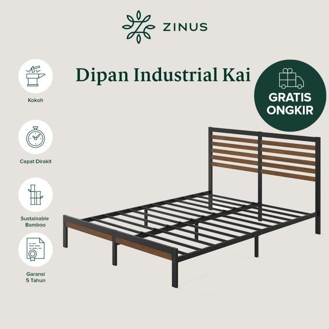 Dipan Industrial Zinus Kai DIY Bed In a Box