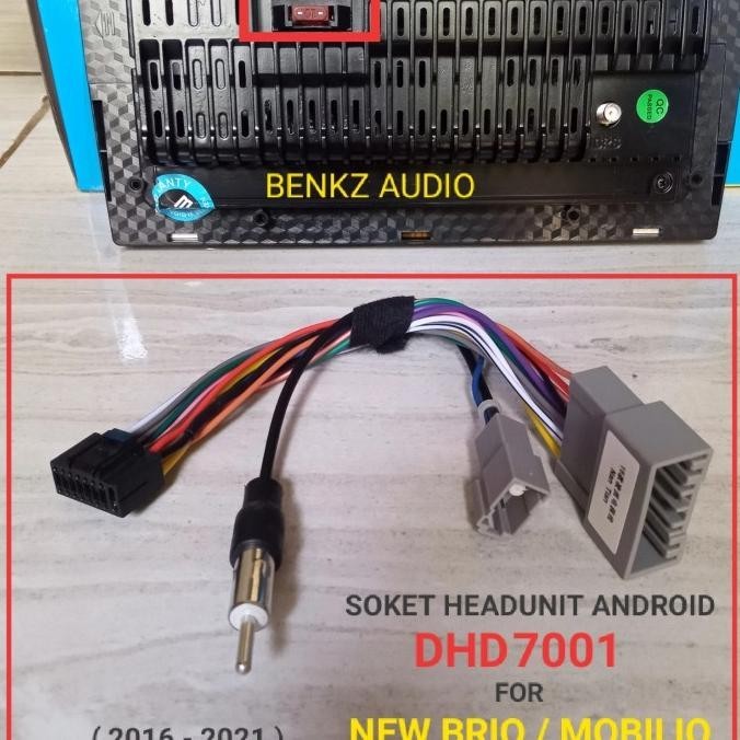 Soket Headunit Android Dhd 7001 Pnp Di Honda New Brio Mobilio