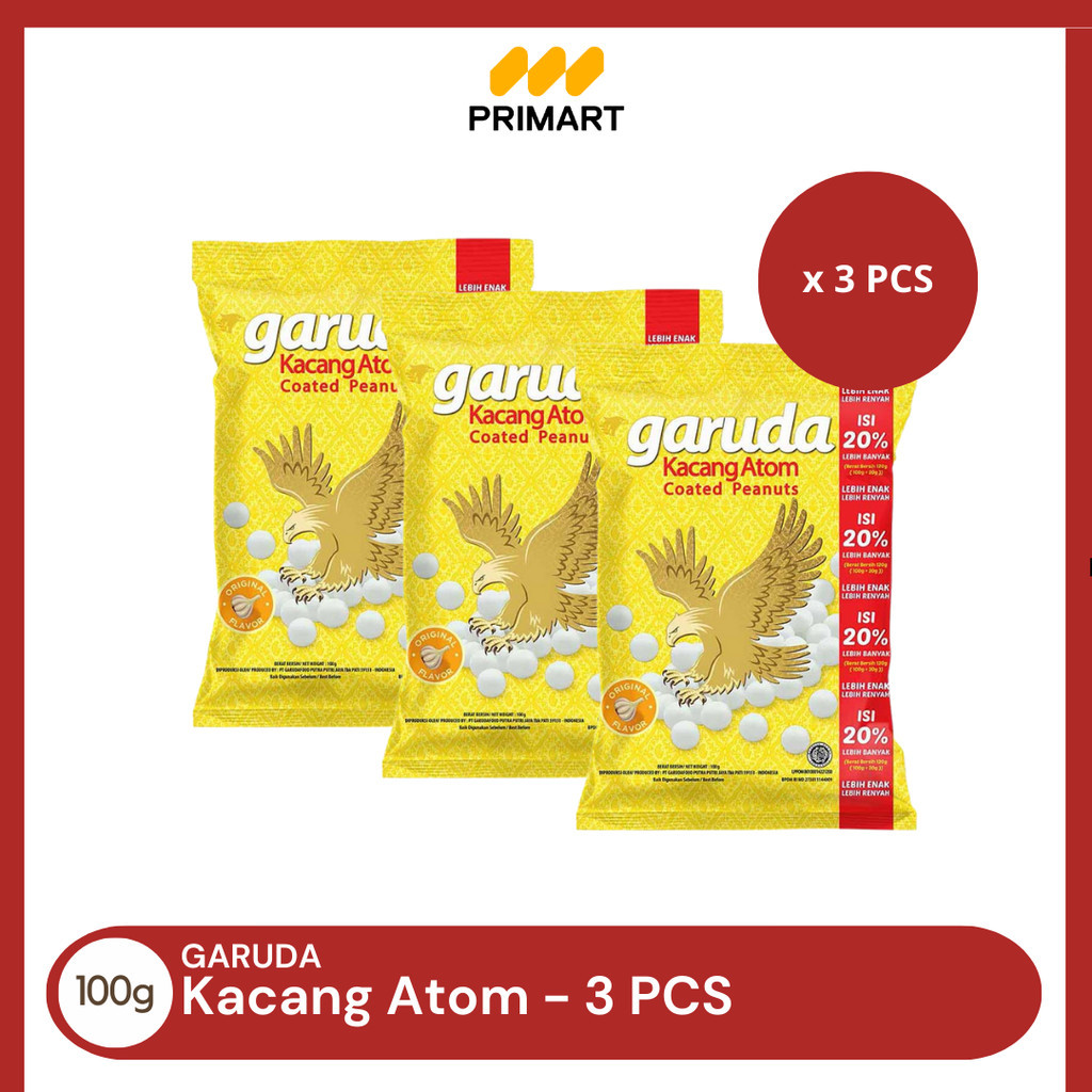 

Garuda Kacang Atom Original 100gr - 3 Pcs