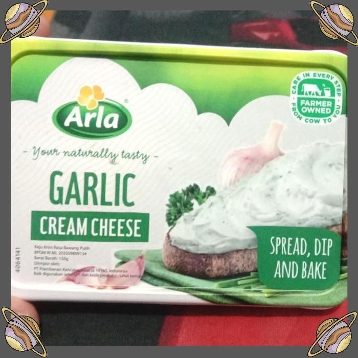 

[CLS] ARLA GARLIC CREAM CHEESE/KRIM CHEESE/GARLIC CREAM CHEESE 150 GR