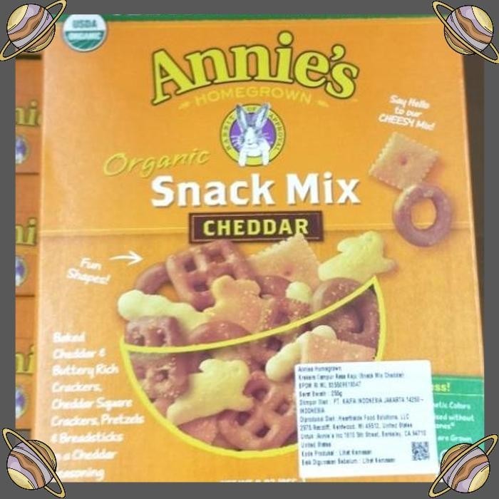 

[CLS] BAKED CRACKER/ANNIE'S ORGANIC SNACK MIX CHEDDAR 255 GR BISKUIT