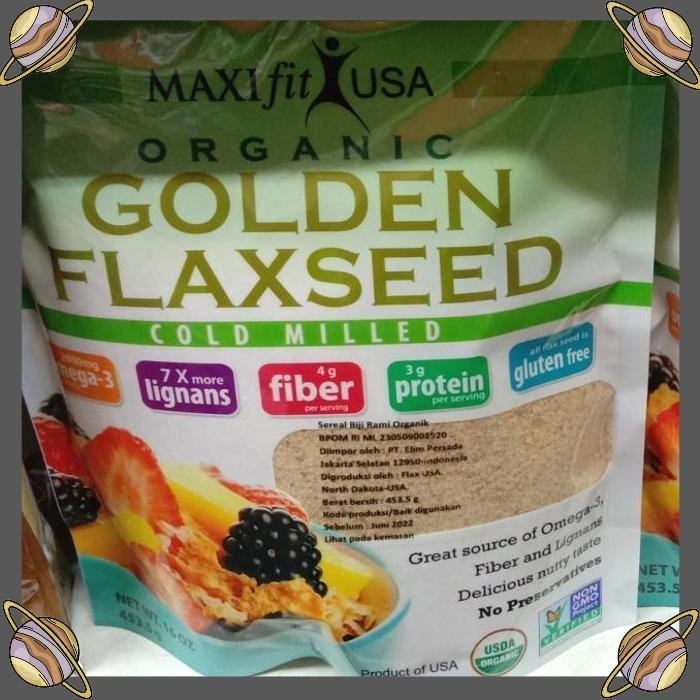 

[CLS] ORGANIK GOLDEN FLAXSEEED SEREAL BIJI RAMI 453 GR