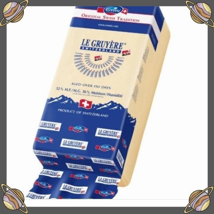 

[CLS] KEJU EMMI SWITZERLAND GRUYERE /KEJU REPACK 100 GR/HARD CHEESE