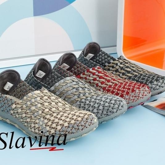 Sepatu Wanita Sepatu Slavina Flat Rajut Tr219