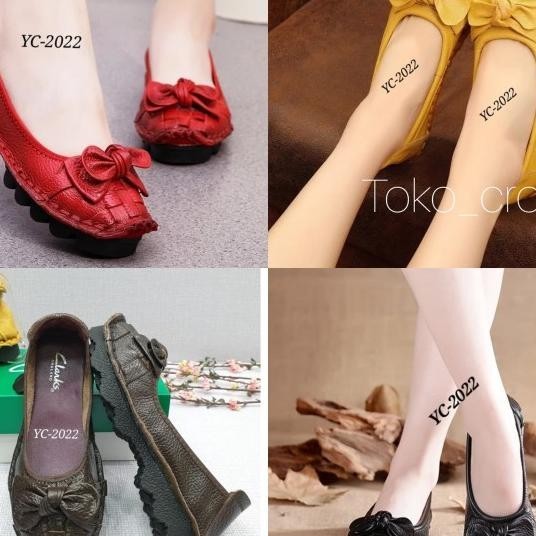 Sepatu Wanita Clarks Flat New Pita Yc-2022 /Sepatu Clarks Wanita