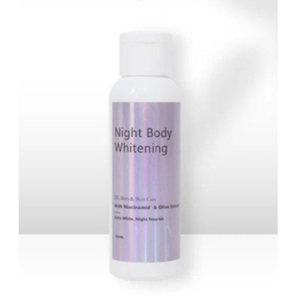 Dl Slim & Skin Care Night Body Whitening Lotion Putih Cerah Sehat Bpom