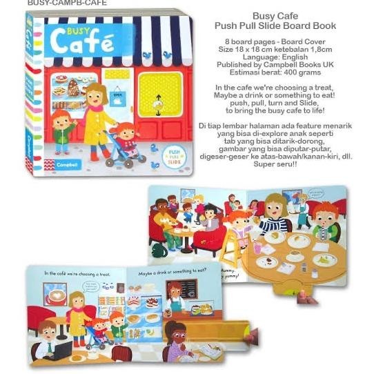 

(PART 1) Campbell Busy Book Push Pull Slide Imported English Buku Anak CS81