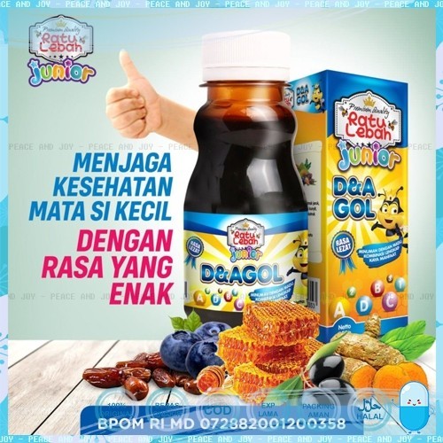

MADU RATU LEBAH JUNIOR D&A GOL 150 GR DIJAMIN ORIGINAL